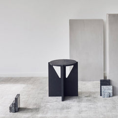 Kristina Dam Studio 14-inch diameter Black Hardwood Table