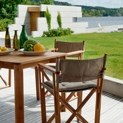 Outside Dining with Skargaarden's Kryss Dining Chairs and Korso Dining Table