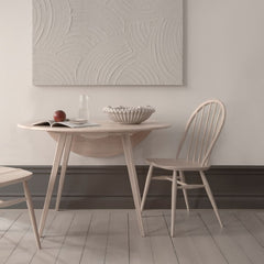 L.Ercolani Windsor Dining Chair with Dropleaf Table
