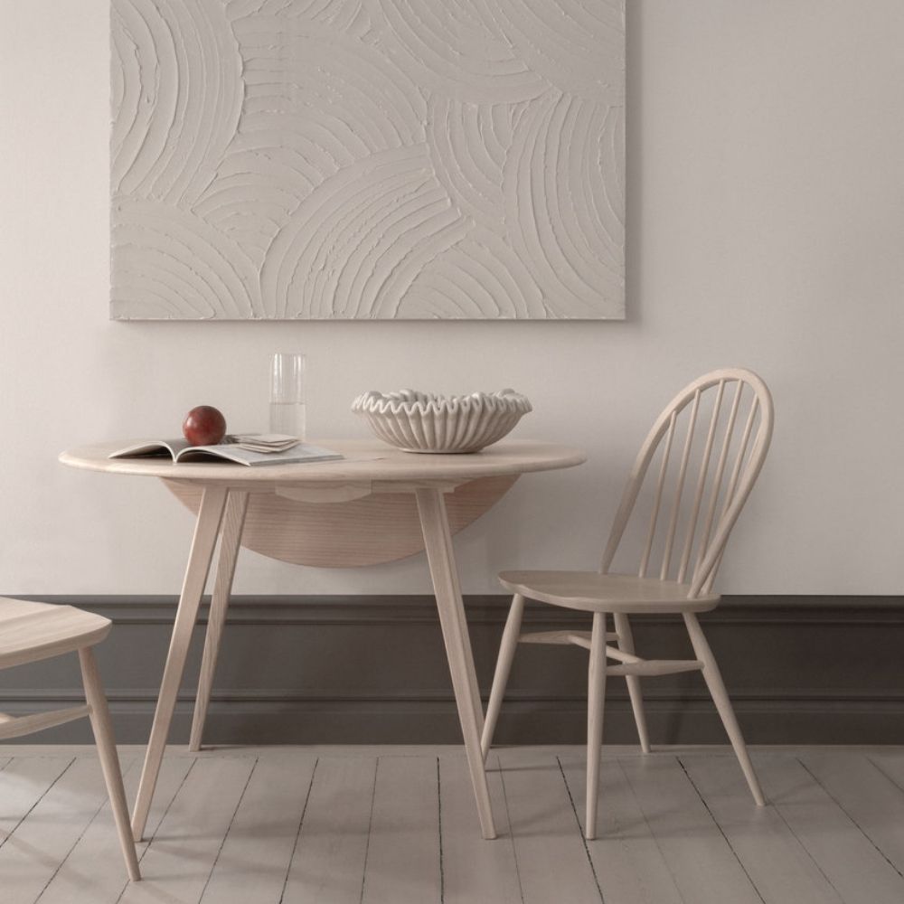 L.ercolani originals dropleaf table with Windsor dining chairs