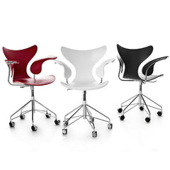 Arne Jacobsen Lily Chairs Swivel Casters Fritz Hansen