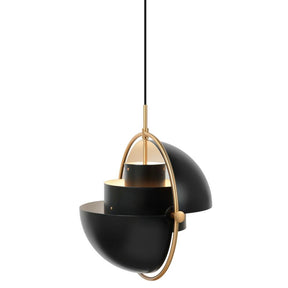 Gubi Multi Lite Pendant Black and Brass Detail