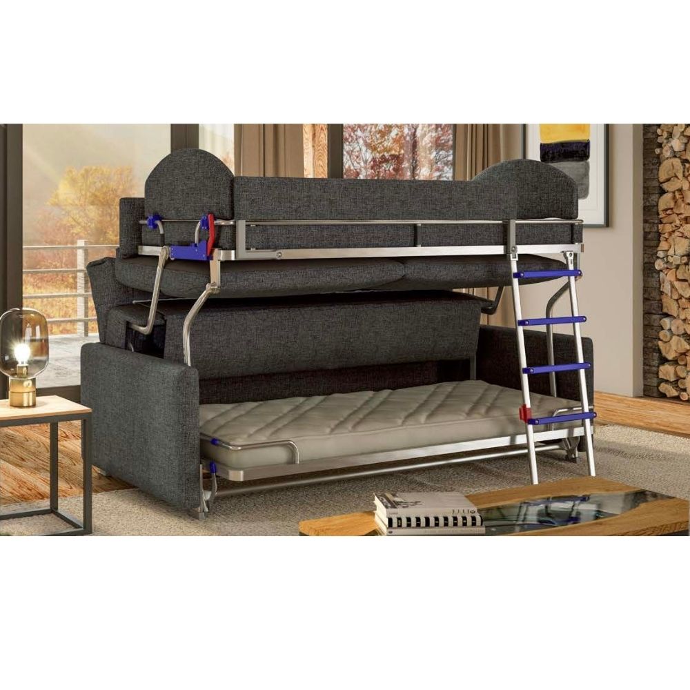 Luonto Elevate Bunkbed Sleeper Sofa in Living Room with Ladder