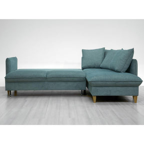Luonto Flipper Sectional Sleeper Sofa Partially Open