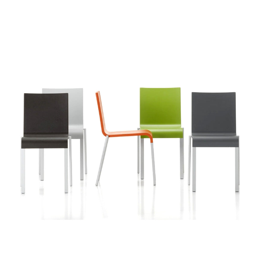 Maarten Van Severen .03 Chairs (Basic Dark, Grey, Poppy Red, Avocado, Dark Grey) from Vitra