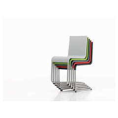 Stacking Version of Maarten Van Severen .05 Chair (Grey, Avocado, Dark Grey, Bright Red, and Basic Dark) from Vitra