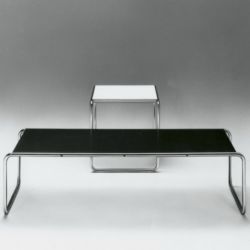 Marcel Breuer Laccio Tables Black and White Original Knoll