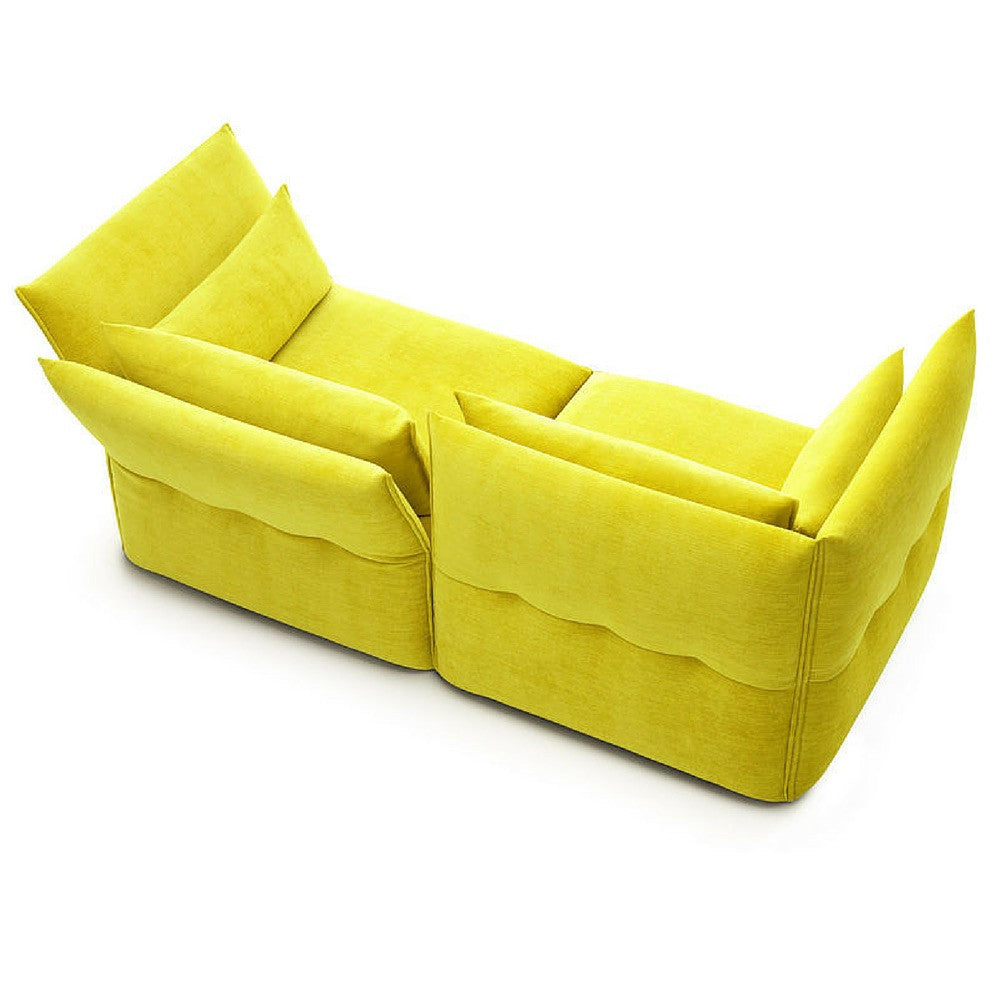 Yellow Mariposa Sofa Back Aerial View Barber Osgerby for Vitra