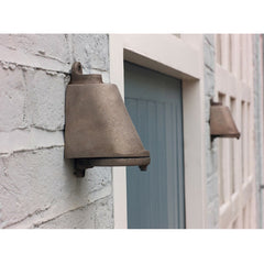 Mast Light Sandblasted Bronze Pair on House Davey Lighting Original BTC