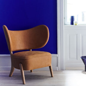 Mazo TMBO Lounge Chair Leather in Blue Room Copenhagen