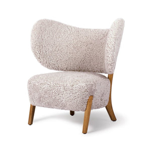Mazo TMBO Lounge Chair Moonlight Sheepskin Oiled Oak Legs