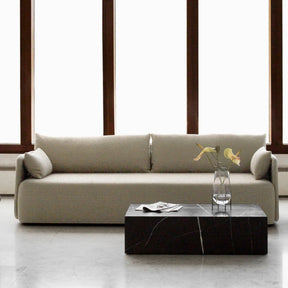 Menu Plinth Coffee Table by Norm Architects with the Offset Sofa