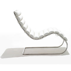 Mies van der Rohe MR Chaise White Profile Knoll