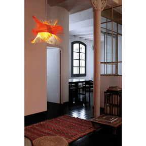 Miguel Herranz MiniMikado Suspension Light Orange Entryway LZF Lamps