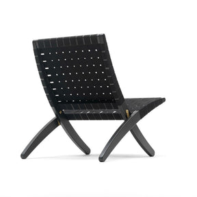 Morten Gottler Cuba Chair Black Cotton Black Oak Back Carl Hansen & Son