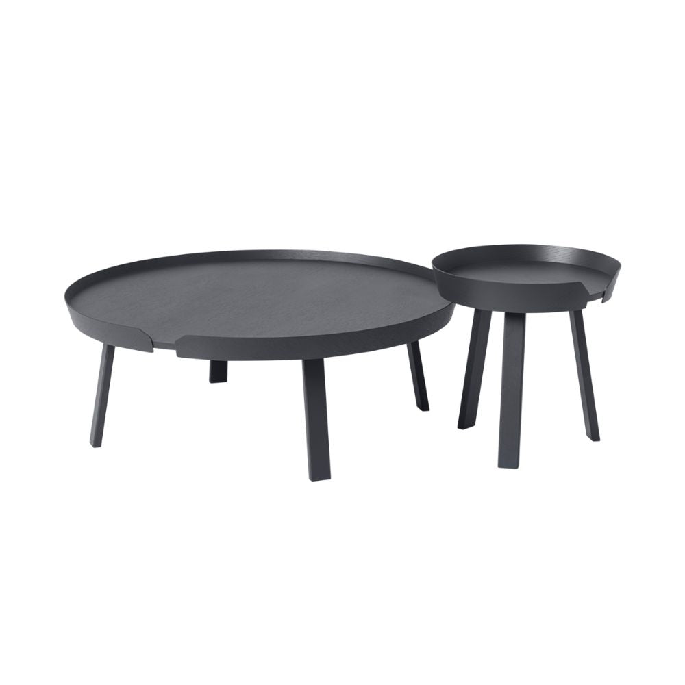 Muuto Small and Extra Large Around Coffee Table by Thomas Brentzen