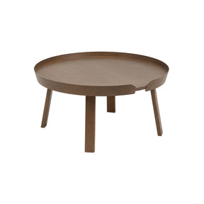 Muuto Around Coffee Table Large Oak Stained Dark Brown