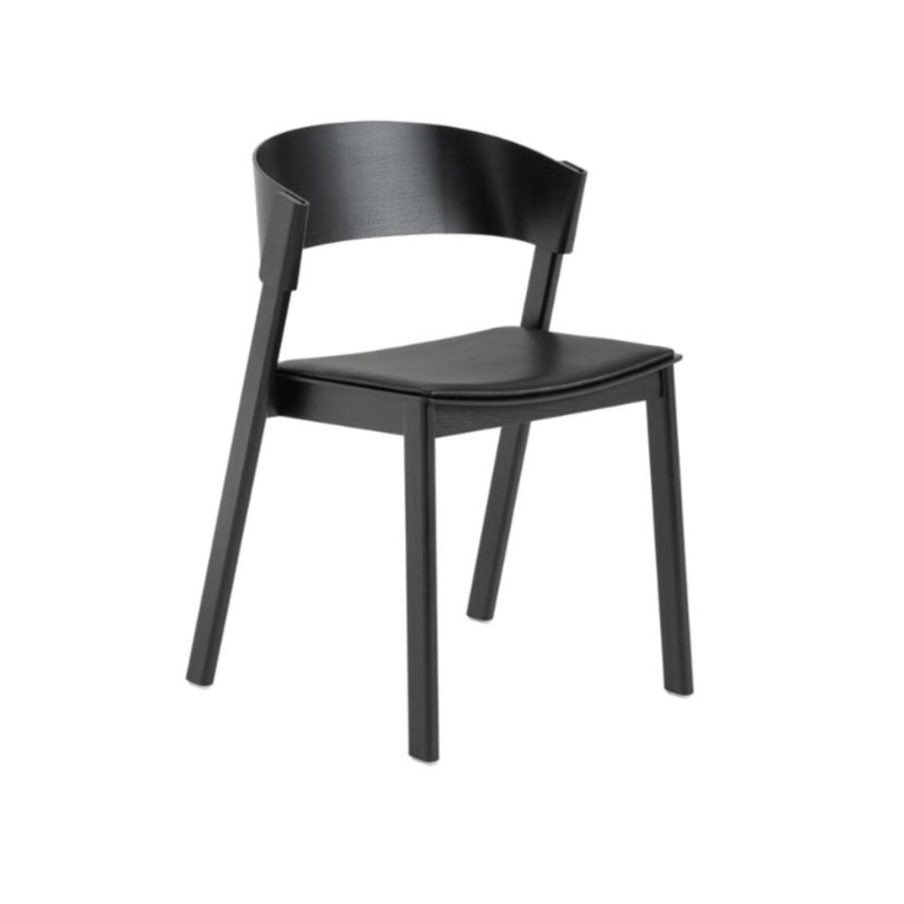 Muuto Cover Side Chair Refine Leather Black