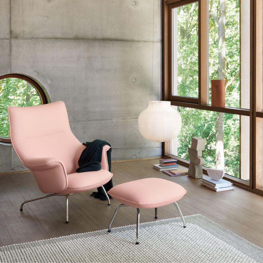 Muuto Doze Lounge Chair and Ottoman (custom fabric) by Anderssen & Voll