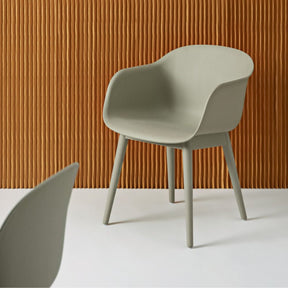 Muuto Fiber Armchair - Wood Base by Iskos Berlin