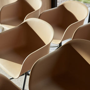 Muuto Fiber Armchairs with Swivel Bases by Iskos-Berlin