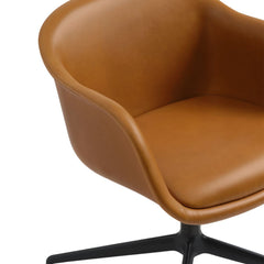 Muuto Fiber Conference Armchair with Swivel Base by Iskos-Berlin