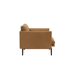 Muuto Outline Chair Refine Leather Cognac Side