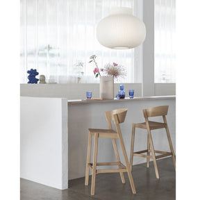 Muuto Strand Pendant Light with Cover Bar Stools