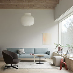 Muuto Strand Pendant Light in Living Room with Outline Sofa