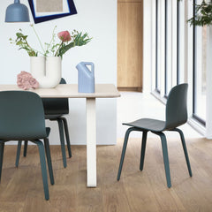 Muuto Visu Chairs - Wood Base with 70/70 Table