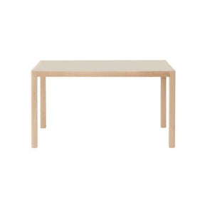 Muuto Workshop Table 51" Warm Grey Linoleum Oak Front