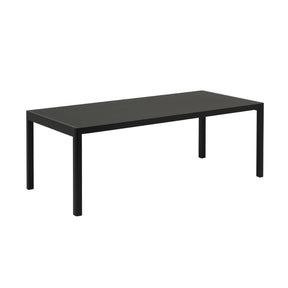 Muuto Workshop Table 78" Black Linoleum Top / Black