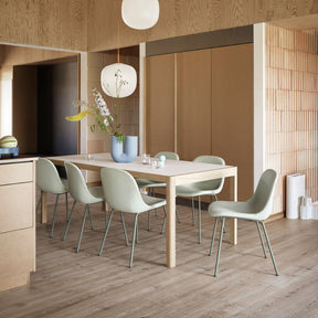 Muuto Workshop Table in Danish Dining Room with Rime Pendants