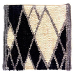 Nani Marquina Losanges Rug Black Ivory Detail