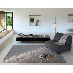 Nani Marquina Milton Glaser Africa Pattern Rug in Living Room