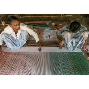 Nani Marquina Shade Rug being made