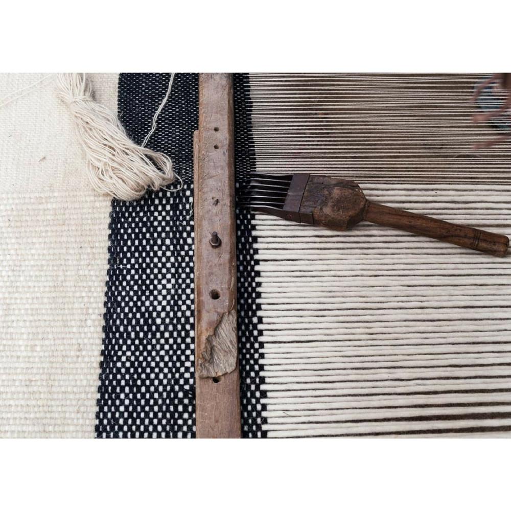 Nani Marquina Tres Rug Black weaving details