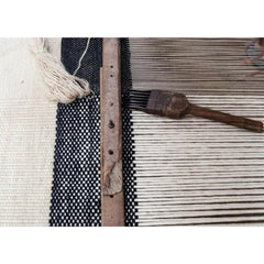 Nani Marquina Tres Rug Black weaving details