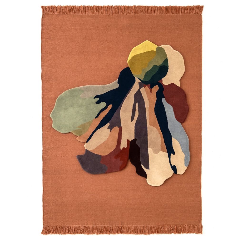 Nanimarquina Flora Bloom 1 Rug with Colors Rug in Blush