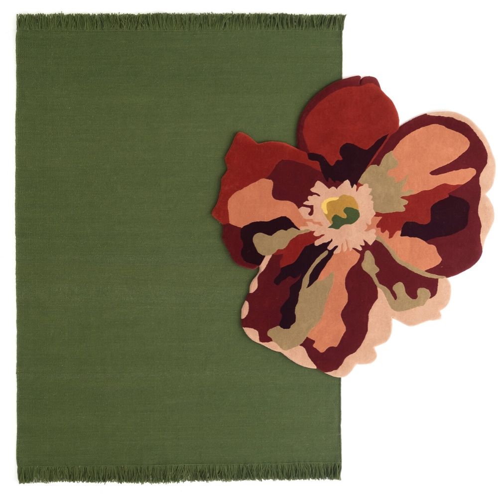 Nanimarquina Colors Rug Basil with Flora Bloom 2