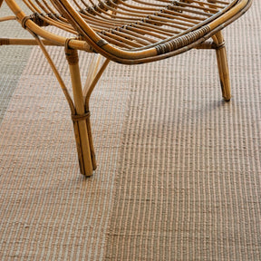nanimarquina Haze 4 rug in room with rattan chair