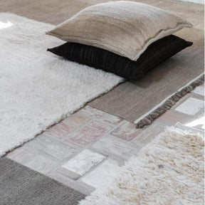 Nanimarquina Ilse Crawford Wellbeing Kilim and Mazari Floor Cushions with Rugs
