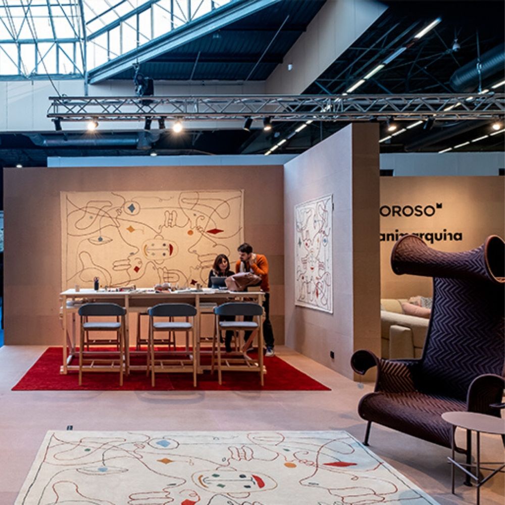 Nanimarquina Silhouette Rug by Jaime Hayon at Maison Objet 2020.