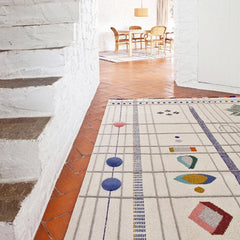 Nanimarquina Rabari rug by Doshi Levien in Barcelona home