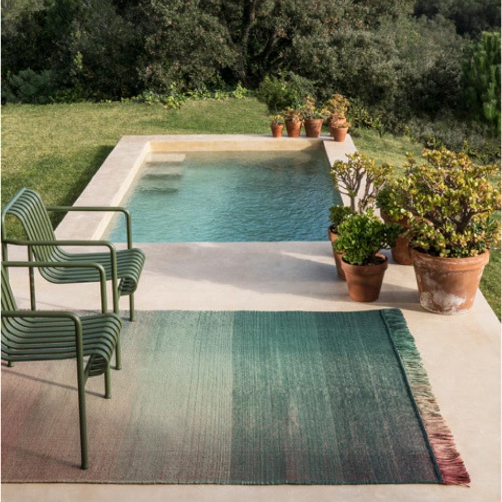 Nanimarquina Shade Outdoor Rug Styled by Pool