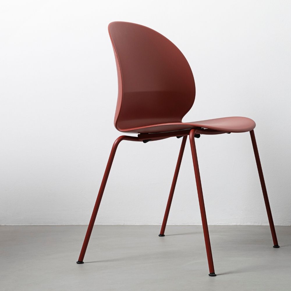 Dark Red N02 Recycle Chair by Nendo for Fritz Hansen