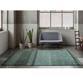 Neri and Hu Jie Rug in Celadon by Nani Marquina in Room with De La Espada Furniture