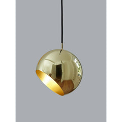 Nytal Globe Tilt Pendant Light Brass