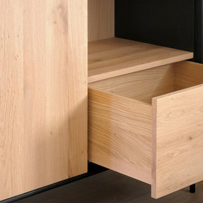 Drawer Details of Oak Blackbird Cupboard by Ethnicraft