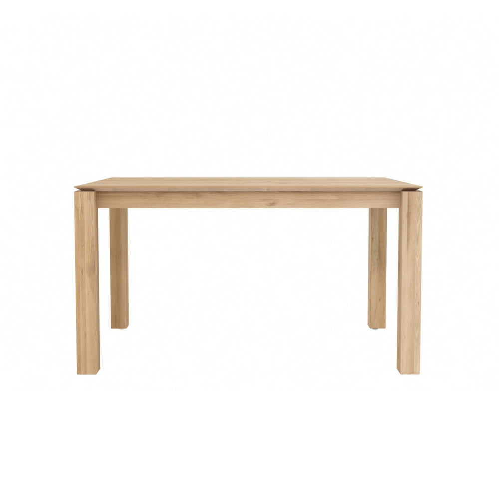 Small Oak Slice Extendable Dining Table by Ethnicraft